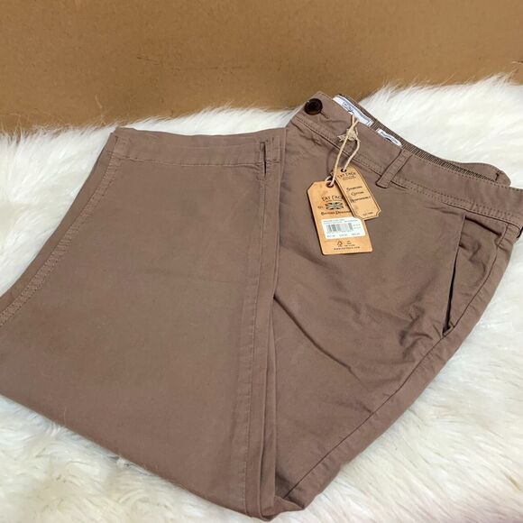 FAT FACE FARNHAM Chino Capris Pearwood Brown Cotton/Elastane Sz 12 \ NWT - Picture 11 of 15